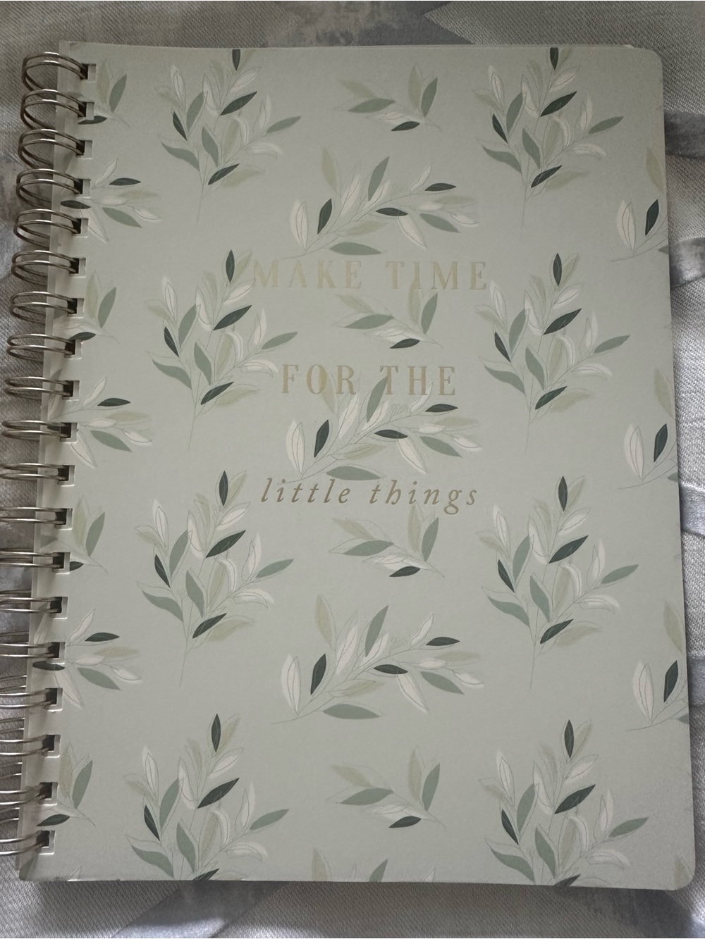 Fringe Spiral Hardcover Notebook - "Make Time for the Little Things"
